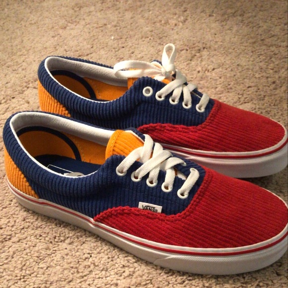 Vans Era Corduroy (Red/Orange/Blue) - Picture 2 of 5